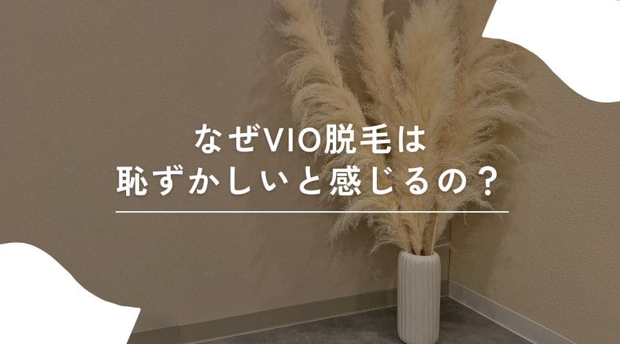 VIO脱毛が恥ずかしい理由