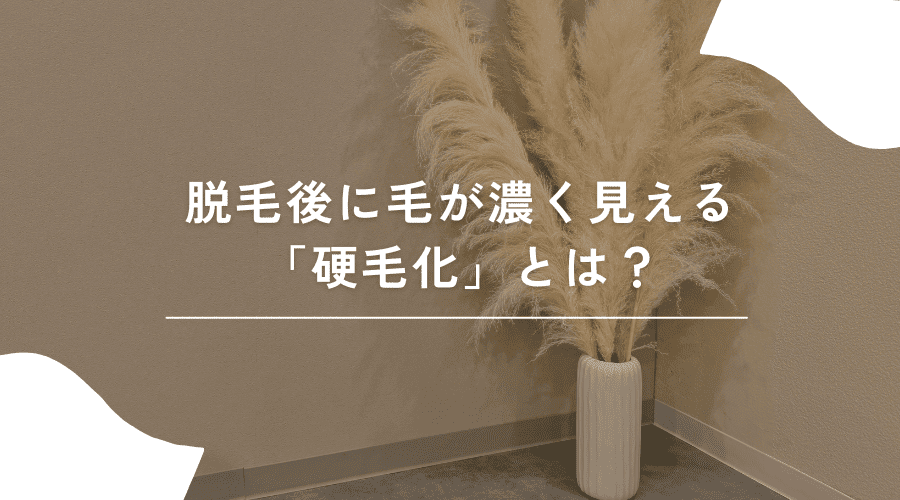 脱毛後の硬毛化とは